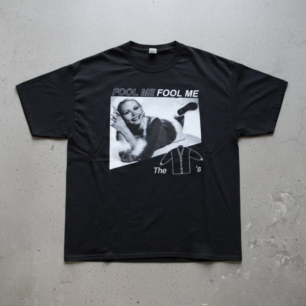 Fool Me Fool Me 90s Pop Band Vintage Photo Graphic Tee Black Music Shirt